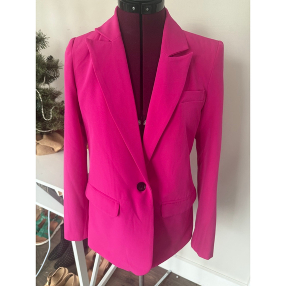 New Vince Camuto Women’s Pink Blazer Spring Summer XS Oversized